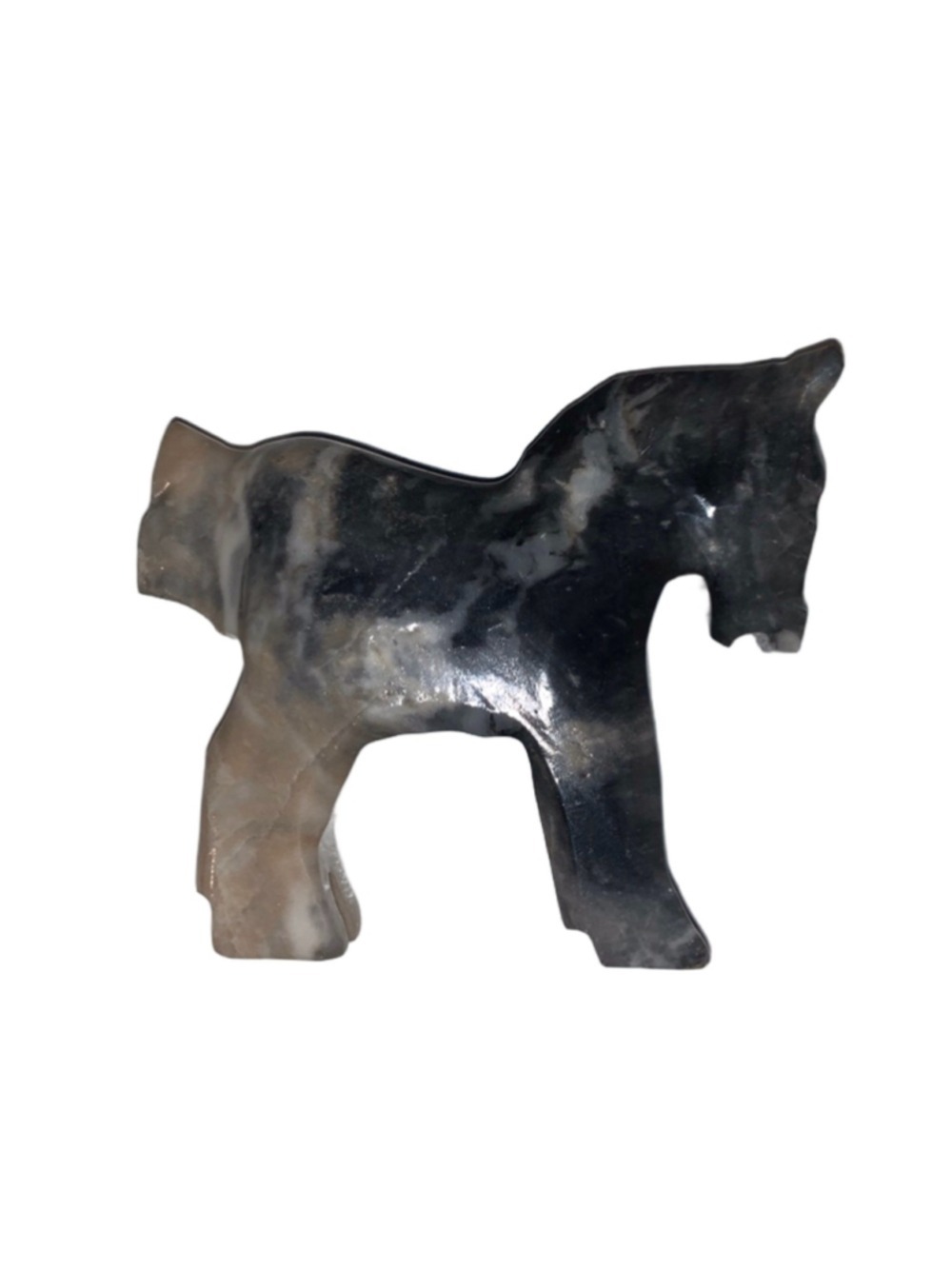 Unbranded Sculpture grey Beige Horse Figurine